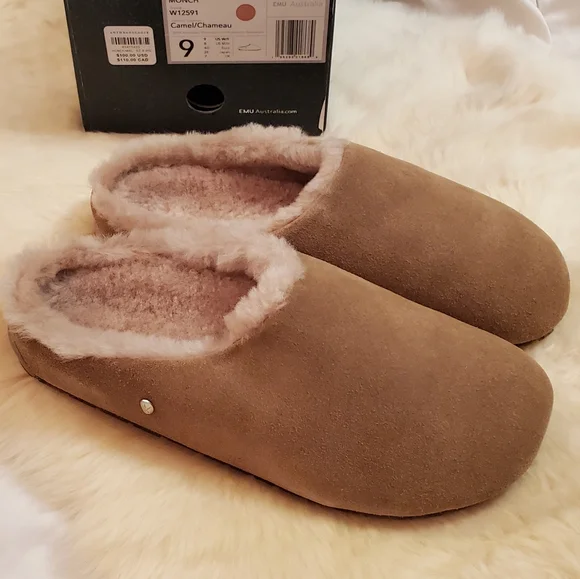 Emu Monch Slippers - Camel - Picture 8 of 10